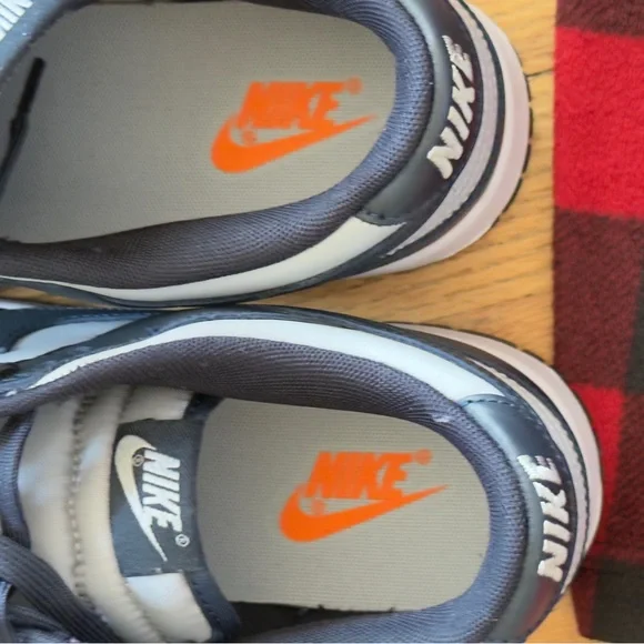 Nike Dunk Low in Dark Blue and White